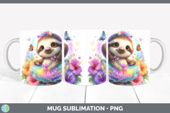 GorgeousAnimals Rainbow Summer Mug Wrap design.