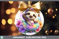 GorgeousAnimals Rainbow Summer Ornament design.