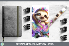 GorgeousAnimals Rainbow Summer Pen Wrap design.