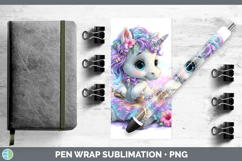 GorgeousAnimals Rainbow Summer Pen Wrap design.