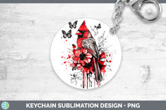 GorgeousAnimals Red Drips Keychain design.