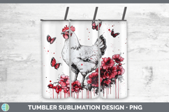 GorgeousAnimals Red Drips Tumbler design.