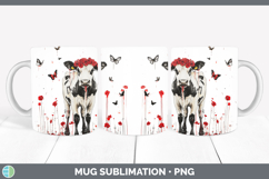 GorgeousAnimals Red Drips Mug Wrap design.