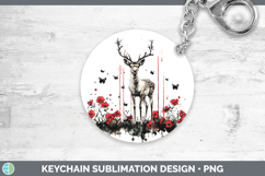 GorgeousAnimals Red Drips Keychain design.