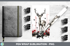 GorgeousAnimals Red Drips Pen Wrap design.