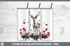GorgeousAnimals Red Drips Tumbler design.
