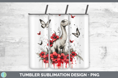 GorgeousAnimals Red Drips Tumbler design.