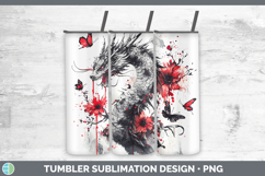 GorgeousAnimals Red Drips Tumbler design.