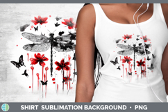 GorgeousAnimals Red Drips Shirt design.