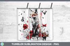GorgeousAnimals Red Drips Tumbler design.