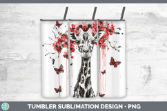 GorgeousAnimals Red Drips Tumbler design.