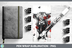 GorgeousAnimals Red Drips Pen Wrap design.