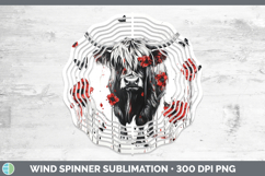 GorgeousAnimals Red Drips Wind Spinner design.