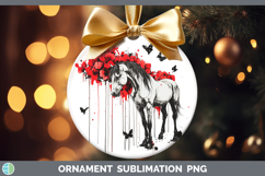GorgeousAnimals Red Drips Ornament design.