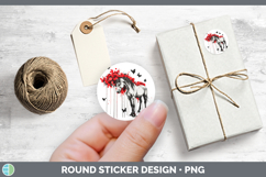 GorgeousAnimals Red Drips Stickers design.