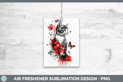 GorgeousAnimals Red Drips Air Freshener design.