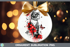 GorgeousAnimals Red Drips Ornament design.