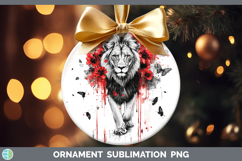 GorgeousAnimals Red Drips Ornament design.