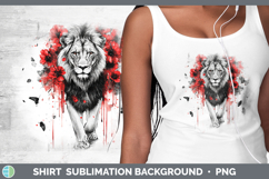 GorgeousAnimals Red Drips Shirt design.