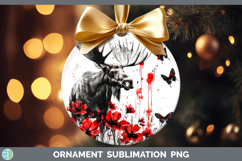 GorgeousAnimals Red Drips Ornament design.