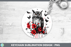GorgeousAnimals Red Drips Keychain design.