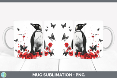 GorgeousAnimals Red Drips Mug Wrap design.