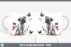 GorgeousAnimals Red Drips Mug Wrap design.