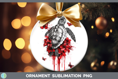 GorgeousAnimals Red Drips Ornament design.