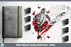 GorgeousAnimals Red Drips Pen Wrap design.