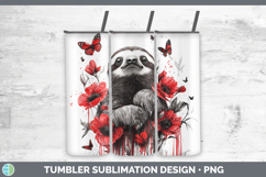 GorgeousAnimals Red Drips Tumbler design.