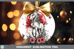 GorgeousAnimals Red Drips Ornament design.
