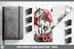 GorgeousAnimals Red Drips Pen Wrap design.