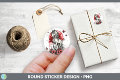 GorgeousAnimals Red Drips Stickers design.