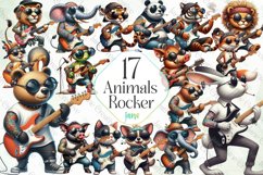 Animals Rocker Sublimation Clipart Product Image 1