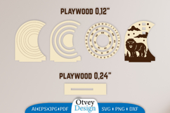 Animals Round Calendar Lasercut Product Image 2