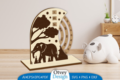 Animals Round Calendar Lasercut Product Image 3