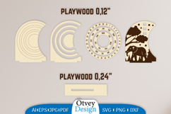 Animals Round Calendar Lasercut Product Image 2