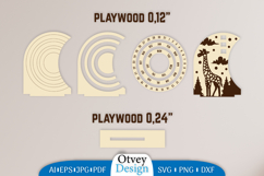 Animals Round Calendar Lasercut Product Image 2