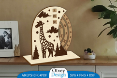 Animals Round Calendar Lasercut Product Image 3
