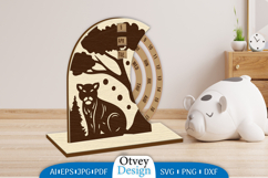 Animals Round Calendar Lasercut Product Image 3