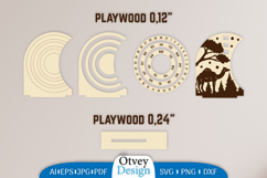 Animals Round Calendar Lasercut Product Image 2