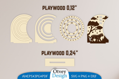 Animals Round Calendar Lasercut Product Image 2