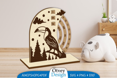 Animals Round Calendar Lasercut Product Image 3