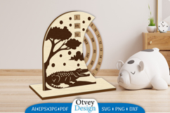 Animals Round Calendar Lasercut Product Image 1