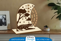 Animals Round Calendar Lasercut Product Image 3