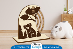 Animals Round Calendar Lasercut Product Image 3