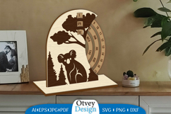 Animals Round Calendar Lasercut Product Image 1