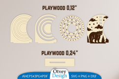 Animals Round Calendar Lasercut Product Image 2