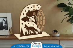 Animals Round Calendar Lasercut Product Image 3