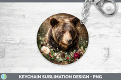 GorgeousAnimals Rustic Christmas Keychain design.